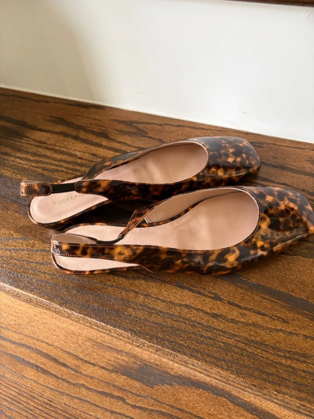 NWOT TUCKERNUCK Tortoise Liv Slingback Flats 8.5 - Picture 6 of 6